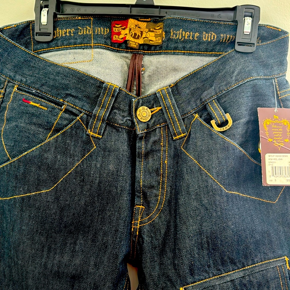 L.A.M.B. Indigo Denim High-heel jeans